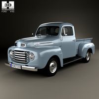 3D model of Ford F-1 Pickup 1948