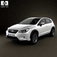 3D model of Subaru XV with HQ Interior 2012
