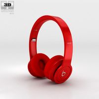 3D model of Beats by Dr. Dre Solo HD Matte Red