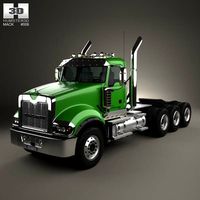 3D model of Mack Titan Tractor Truck 4axle 2007