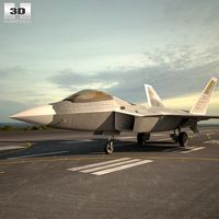 3D model of Lockheed Martin F-22 Raptor