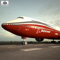 3D model of Boeing 747-8I