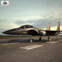 3D model of McDonnell Douglas F-15E Strike Eagle