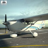 3D model of Cessna 172 Skyhawk