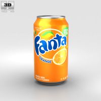 3D model of Fanta Orange Can 12 FL