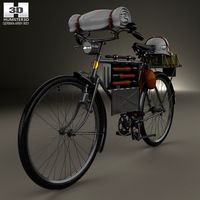 3D model of German Army M42 Truppenfahrrad 1941