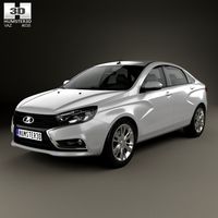 3D model of VAZ Lada Vesta (GFL) 2015