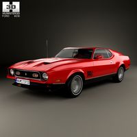 3D model of Ford Mustang Mach 1 1971 James Bond