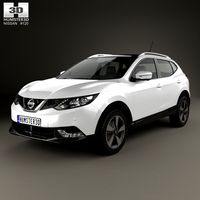 3D model of Nissan Qashqai 2016
