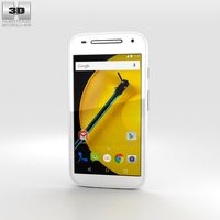 3D model of Motorola Moto E (2nd Gen.) White