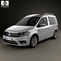 3D model of Volkswagen Caddy Highline 2015