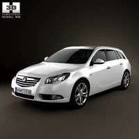 3D model of Vauxhall Insignia Sports Tourer 2010