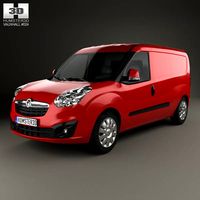 3D model of Vauxhall Combo Panel Van L2H1 2012