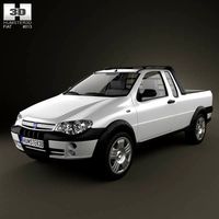3D model of Fiat Strada III 2004