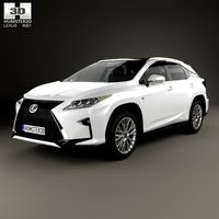 3D model of Lexus RX F Sport 2016