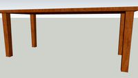 kersehouten tafel
