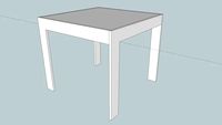 LAGO 'Colours' dining table, 85 x 85 x 75cm h