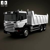 3D model of Scania P Tipper 2011