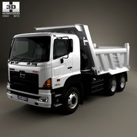 3D model of Hino 700 (2841) Tipper Truck 2009