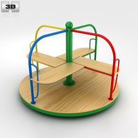 3D model of Playground Merry Go Round