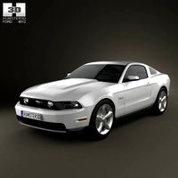 3D model of Ford Mustang GT 2012