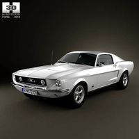 3D model of Ford Mustang GT 1967