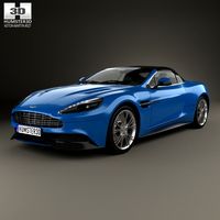 3D model of Aston Martin Vanquish Volante 2013