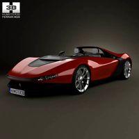 3D model of Ferrari Pininfarina Sergio 2013