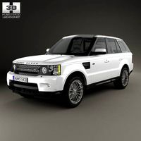 3D model of Land Rover Range Rover Sport 2009