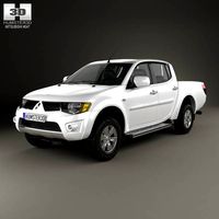 3D model of Mitsubishi L200 Triton Double Cab 2012