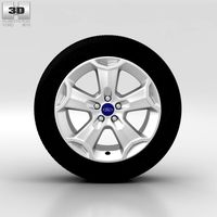 3D model of Ford Kuga Wheel 18 inch 001