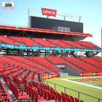 3D model of Levi&#8217;s Stadium
