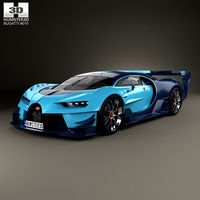 3D model of Bugatti Vision Gran Turismo 2015