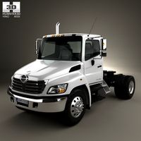 3D model of Hino 338 CT Tractor Truck 2007