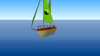 schooner with spritsail