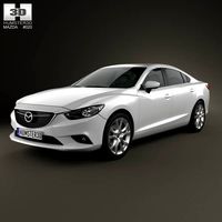 3D model of Mazda 6 sedan 2013