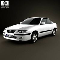 3D model of Mazda 626 (GF) sedan 1998