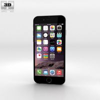 3D model of Apple iPhone 6 Silver