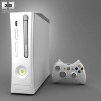 3D model of Microsoft X-Box 360