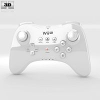 3D model of Nintendo Wii U Gamepad Pro