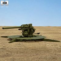 3D model of 90 mm Gun M1