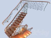 Staircase with Bionic forgings