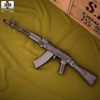 3D model of AK-74M