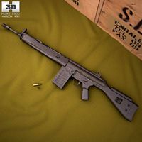 3D model of Heckler & Koch G3A3