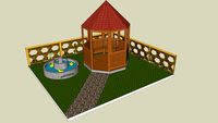 Gazebo in garden
