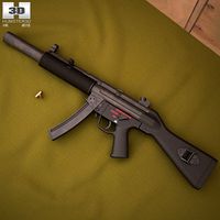 3D model of Heckler & Koch MP5SD