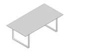 HighTower Chat Table - Chat Desk w/ Glass Top