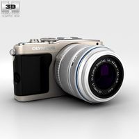 3D model of Olympus PEN E-PL5 Silver
