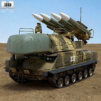 3D model of Buk M1 missile system