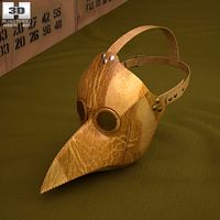 3D model of Black Plague Doctor Mask